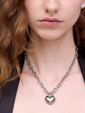 ΓΥΝΑΙΚΕΙΟ ΚΟΛΙΕ BALLOON HEART | Ασημί ONE SIZE