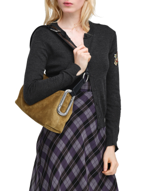 ΓΥΝΑΙΚΕΙΑ ΤΣΑΝΤΑ ΩΜΟΥ SCENE MEDIUM SHOULDER BAG IN SUEDE | Μπεζ Σκούρο