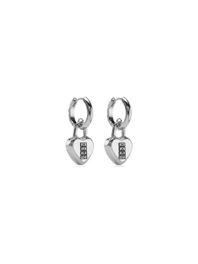 ΓΥΝΑΙΚΕΙΑ ΣΚΟΥΛΑΡΙΚΙΑ HEART PADLOCK | Ασημί ONE SIZE
