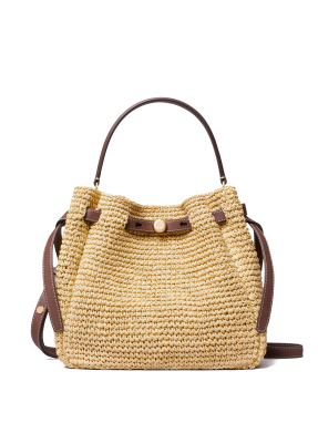 ΓΥΝΑΙΚΕΙΑ ΤΣΑΝΤΑ ΧΕΙΡΟΣ ROMY WOVEN BUCKET BAG | Μπεζ