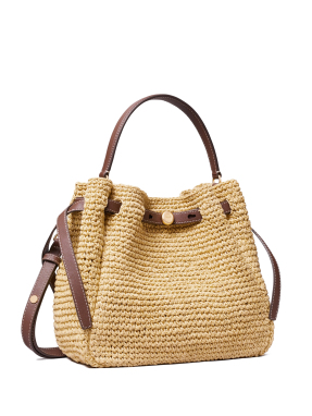 ΓΥΝΑΙΚΕΙΑ ΤΣΑΝΤΑ ΧΕΙΡΟΣ ROMY WOVEN BUCKET BAG | Μπεζ