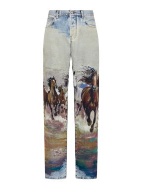 ΑΝΔΡΙΚΟ DENIM ΠΑΝΤΕΛΟΝΙ HORSES BAGGY | Γαλάζιο 32