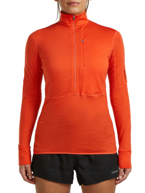 ΓΥΝΑΙΚΕΙΑ ΜΠΛΟΥΖΑ 200 REALFLEECE DESCENDER LS HALF Z | Πορτοκαλί S