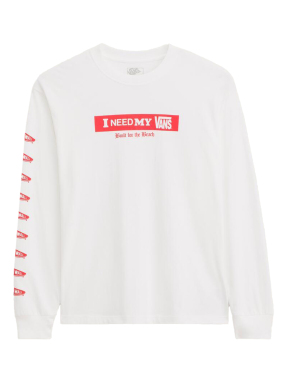 ΑΝΔΡΙΚΗ ΜΠΛΟΥΖΑ I NEED MY LS TEE | Λευκό XL