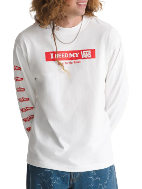 ΑΝΔΡΙΚΗ ΜΠΛΟΥΖΑ I NEED MY LS TEE | Λευκό XL