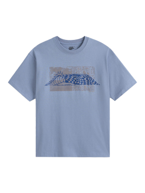 ΑΝΔΡΙΚΟ T-SHIRT WAVE CHECK | Γαλάζιο XS