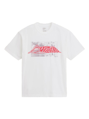 ΑΝΔΡΙΚΟ T-SHIRT WAVE CHECK | Λευκό XS
