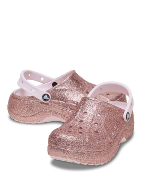 ΓΥΝΑΙΚΕΙΑ BAYA PLATFORM GLITTER CLOGS | Ροζ Χρυσό 39/40