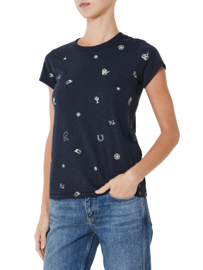 ΓΥΝΑΙΚΕΙΟ T-SHIRT ALL OVER RODEO | Ριγέ  XS