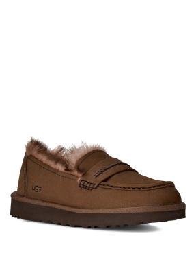 ΓΥΝΑΙΚΕΙΑ LOAFERS ELLIS NUBUCK LOAFER | Καφέ Σκούρο 40