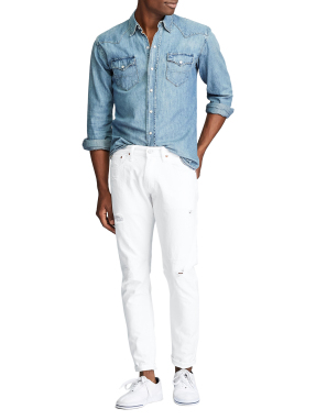 ΑΝΔΡΙΚΟ DENIM ΠΑΝΤΕΛΟΝΙ | Λευκό 34/34