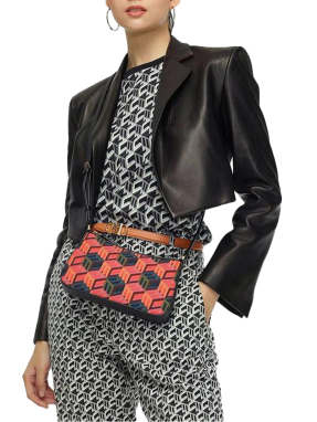 ΓΥΝΑΙΚΕΙΑ ΤΣΑΝΤΑ ΩΜΟΥ CUBIC LOGO JACQUARD MINI | Πολύχρωμο