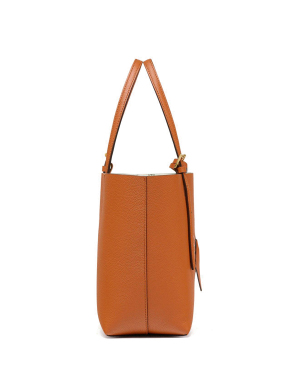 ΓΥΝΑΙΚΕΙΑ  ΔΕΡΜΑΤΙΝΗ ΤΣΑΝΤΑ ΩΜΟΥ HIMMEL SHOPPER MINI | Καφέ