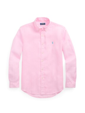 ΑΝΔΡΙΚΟ ΛΙΝΟ ΠΟΥΚΑΜΙΣΟ | Ροζ XXL