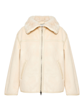 ΓΥΝΑΙΚΕΙΟ FAUX SHEARLING JACKET | Μπεζ S