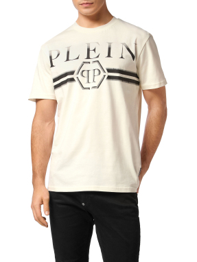 ΑΝΔΡΙΚΟ T-SHIRT STRIPES | Εκρού XXL