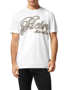 ΑΝΔΡΙΚΟ T-SHIRT STRASS SIGNATURE | Λευκό XL
