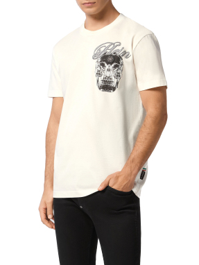ΑΝΔΡΙΚΟ T-SHIRT GLASS SKULL | Εκρού XL