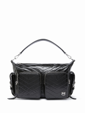 ΓΥΝΑΙΚΕΙΑ ΔΕΡΜΑΤΙΝΗ ΤΣΑΝΤΑ ΧΙΑΣΤΙ CARGO CAMERA BAG | Μαύρο