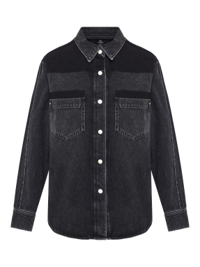 ΓΥΝΑΙΚΕΙΟ DENIM ΠΟΥΚΑΜΙΣΟ MONACO | Μαύρο XS