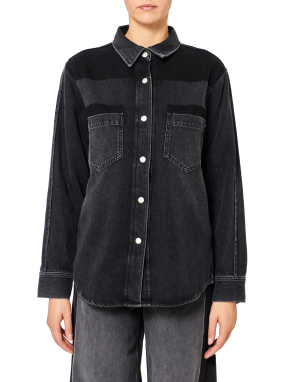 ΓΥΝΑΙΚΕΙΟ DENIM ΠΟΥΚΑΜΙΣΟ MONACO | Μαύρο XS