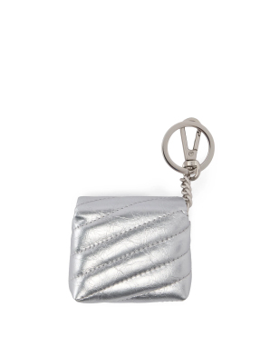 ΓΥΝΑΙΚΕΙΑ ΘΗΚΗ ΓΙΑ AIRPODS LOVE PUFF | Ασημί