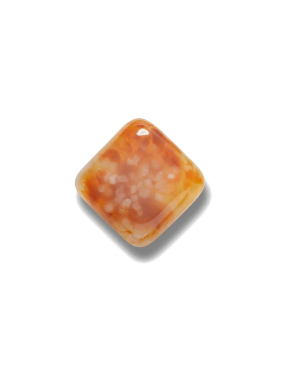 JIBBITZ™ CHARMS CRAFTED SMALL SQUARE STONE | Καφέ UNIQUE ONE SIZE