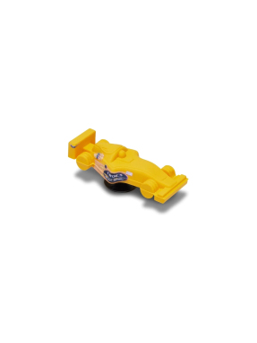 JIBBITZ™ CHARMS 3D ORANGE RACE CAR | Κίτρινο UNIQUE ONE SIZE