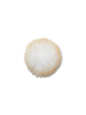 JIBBITZ™ CHARMS TAN LONG HAIR PUFF | Λευκό UNIQUE ONE SIZE