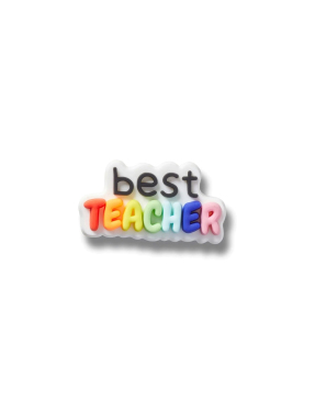 JIBBITZ™ CHARMS BEST TEACHER | Πολύχρωμο UNIQUE ONE SIZE
