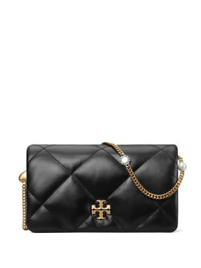 ΓΥΝΑΙΚΕΙΑ ΤΣΑΝΤΑ ΧΙΑΣΤΙ KIRA DIAMOND QUILT CHARM CHAIN | Μαύρο