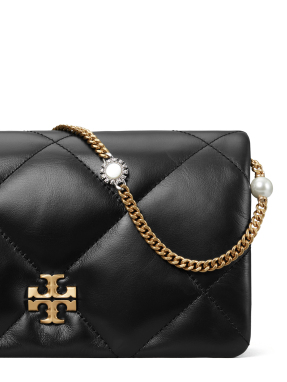 ΓΥΝΑΙΚΕΙΑ ΤΣΑΝΤΑ ΧΙΑΣΤΙ KIRA DIAMOND QUILT CHARM CHAIN | Μαύρο