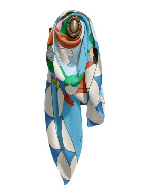 ΜΕΤΑΞΩΤΟ ΜΑΝΤΙΛΙ UNCOMMON GROUND | Γαλάζιο ONE SIZE