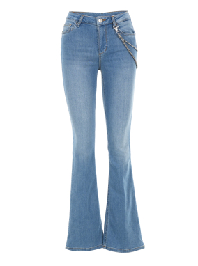 ΓΥΝΑΙΚΕΙΟ DENIM ΠΑΝΤΕΛΟΝΙ ΜΕ ΑΛΥΣΙΔΑ | Γαλάζιο 32