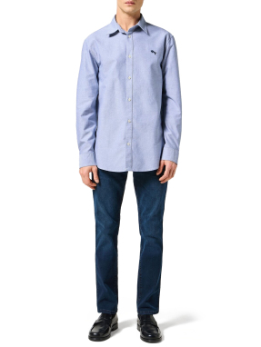 ΑΝΔΡΙΚΟ ΠΟΥΚΑΜΙΣΟ ΜΕ ΛΟΓΟΤΥΠΟ | Γαλάζιο XL