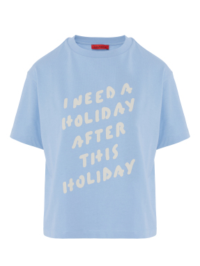 ΓΥΝΑΙΚΕΙΟ T-SHIRT | Γαλάζιο L