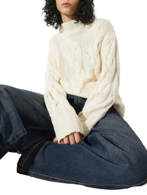 ΓΥΝΑΙΚΕΙΟ ΠΟΥΛΟΒΕΡ P. TERZINI χ MAX & Co | Εκρού XS