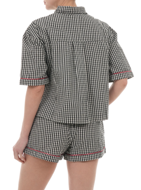 ΓΥΝΑΙΚΕΙΟ ΠΟΥΚΑΜΙΣΟ ΠΙΤΖΑΜΑ | Ασπρόμαυρο M