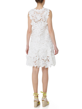 ΜΙΝΙ MACRAMÈ ΦΟΡΕΜΑ | Λευκό S