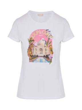 ΓΥΝΑΙΚΕΙΟ T-SHIRT ΜΕ ΤΥΠΩΜΑ | Λευκό S