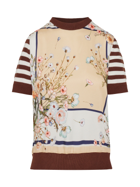 ΓΥΝΑΙΚΕΙΟ T-SHIRT ΜΕ ΣΧΕΔΙΟ | Καφέ XL