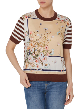 ΓΥΝΑΙΚΕΙΟ T-SHIRT ΜΕ ΣΧΕΔΙΟ | Καφέ XL