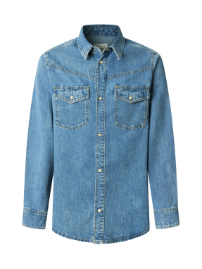 ΑΝΔΡΙΚΟ DENIM ΠΟΥΚΑΜΙΣΟ | Μπλε XL