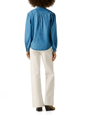 ΓΥΝΑΙΚΕΙΟ DENIM ΠΟΥΚΑΜΙΣΟ | Μπλε S