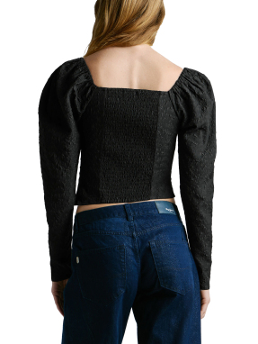 ΓΥΝΑΙΚΕΙΑ CROPPED ΜΠΛΟΥΖΑ | Μαύρο S