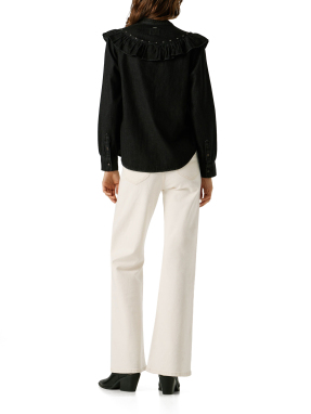 ΓΥΝΑΙΚΕΙΟ DENIM ΠΟΥΚΑΜΙΣΟ KATIA | Μαύρο S