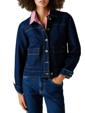 ΓΥΝΑΙΚΕΙΟ DENIM JACKET | Μπλε Σκούρο S