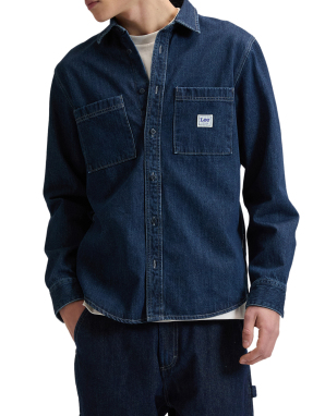 ΑΝΔΡΙΚΟ DENIM WORKWEAR ΠΟΥΚΑΜΙΣΟ | Μπλε Σκούρο S