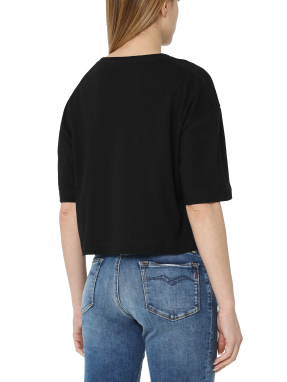 ΓΥΝΑΙΚΕΙΟ CROP T-SHIRT | Μαύρο M