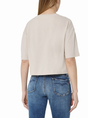 ΓΥΝΑΙΚΕΙΟ CROP T-SHIRT | Μπεζ XS